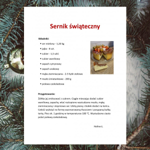 Sernik świąteczny