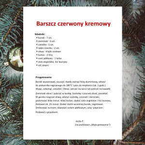 Barszcz czerwony kremowy